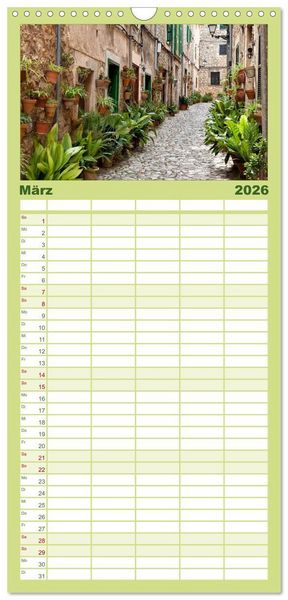 Produktbild: Familienplaner 2026 - Wege durchs neue Jahr mit 5 Spalten (Wandkalender, 21 x 45 cm) CALVENDO