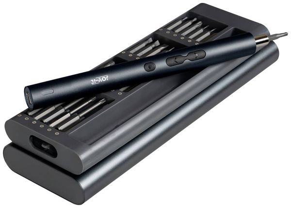 Produktbild: Joy-it WE-0002 Werkzeugset Schraubendreher, Akku-Multi-Tool magnetisch, im Koffer 62teilig