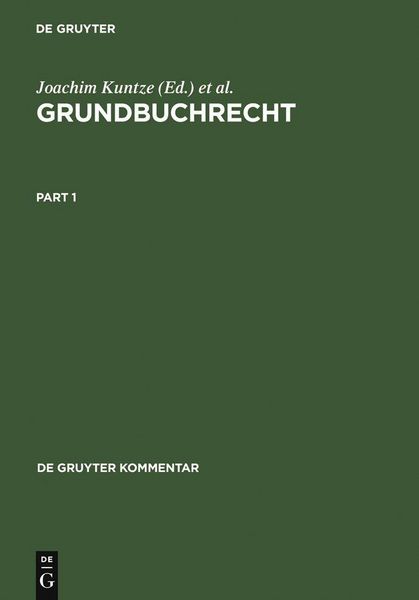 Produktbild: Grundbuchrecht