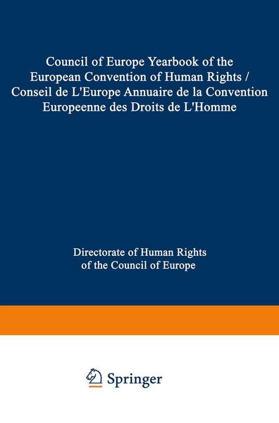 Produktbild: Yearbook of the European Convention on Human Rights/Annuaire de la Convention Europeenne Des Droits de l'Homme, Volume 18 (1975)