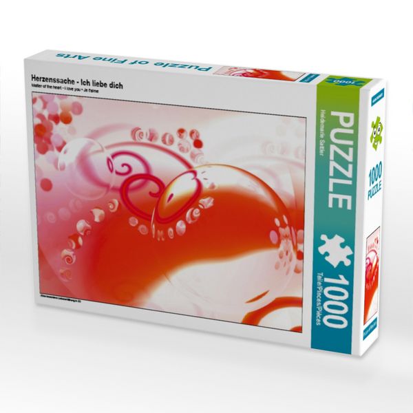 Produktbild: CALVENDO Puzzle Herzenssache - Ich liebe dich 1000 Teile Puzzle quer | 1000 Teile Lege-Gr&ouml;&szlig;e 64 &times; 48 cm Foto-Puzzle f&uuml;r gl&uuml;ckliche Stunden