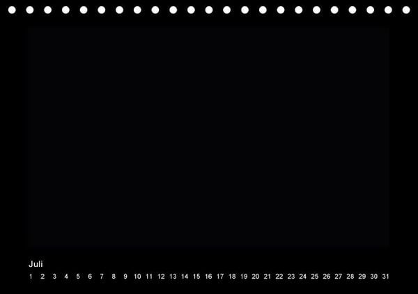 Produktbild: Geburtstags - Bastelkalender - Schwarz (Tischkalender immerw&auml;hrend DIN A5 quer)