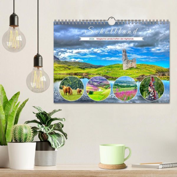 Produktbild: Schottland - Magische Landschaften der Highlands (Wandkalender 2026 DIN A4 quer), CALVENDO Monatskalender