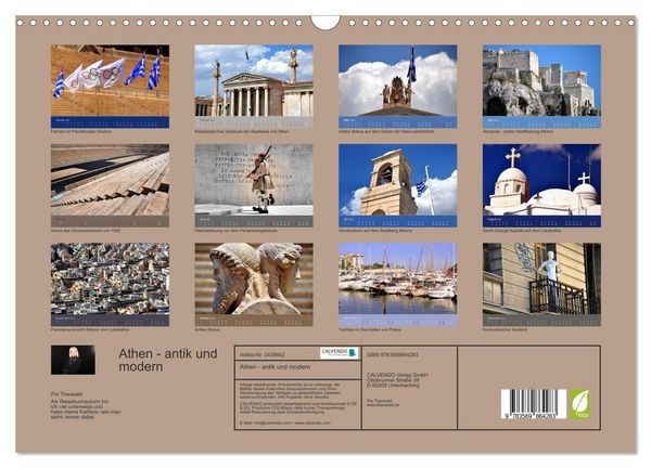 Produktbild: Athen - antik und modern (Wandkalender 2027 DIN A3 quer), CALVENDO Monatskalender