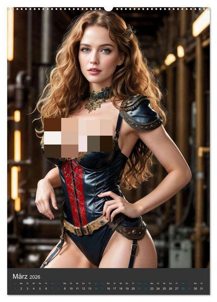Produktbild: Sinnlicher Steampunk (hochwertiger Premium Wandkalender 2026 DIN A2 hoch), Kunstdruck in Hochglanz