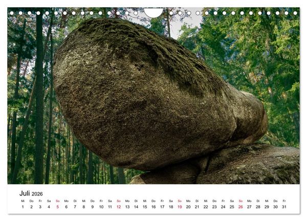Produktbild: Granitwelten im Waldviertel (Wandkalender 2026 DIN A4 quer), CALVENDO Monatskalender