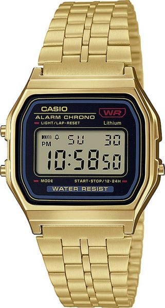 Casio Quarz Armbanduhr A159WGEA-1EF (L x B x H) 36.8 x 32.2 x 8.2 mm Gold Gehäusematerial=Harz Material (Armband)=Edelstahl