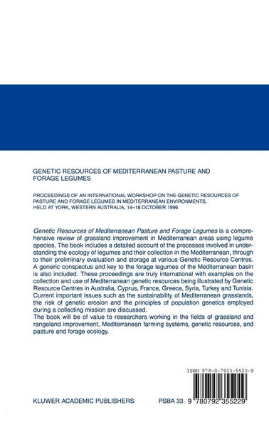 Produktbild: Genetic Resources of Mediterranean Pasture and Forage Legumes