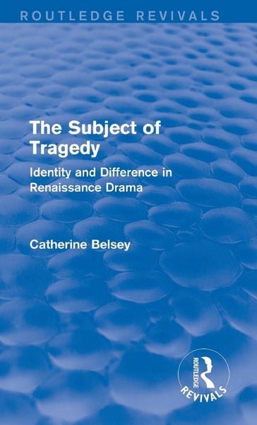 Produktbild: The Subject of Tragedy (Routledge Revivals)