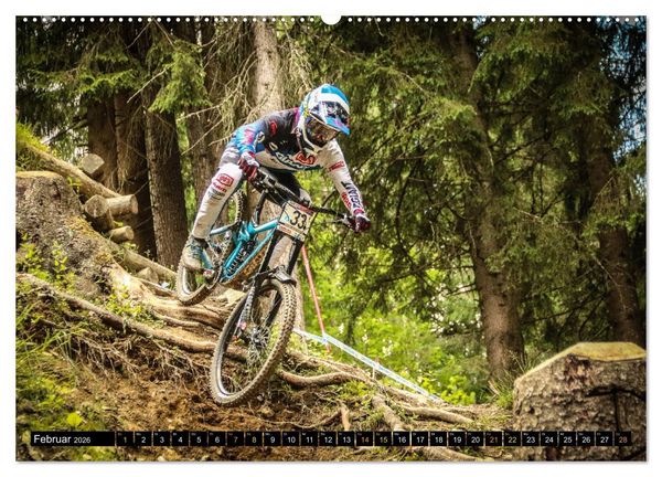 Produktbild: Downhill Racing (hochwertiger Premium Wandkalender 2026 DIN A2 quer), Kunstdruck in Hochglanz
