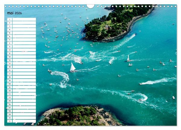 Produktbild: Le Golfe du Morbihan vu du ciel (Calendrier mural 2026 DIN A3 vertical), CALVENDO calendrier mensuel
