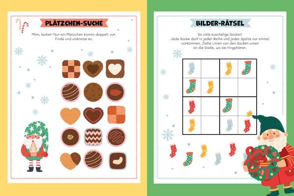 Produktbild: Mein Adventskalenderbuch R&auml;tselspa&szlig; mit den Wichteln