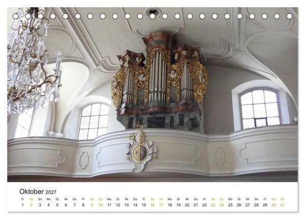 Produktbild: Fantastische Welt der Orgeln (Tischkalender 2027 DIN A5 quer), CALVENDO Monatskalender