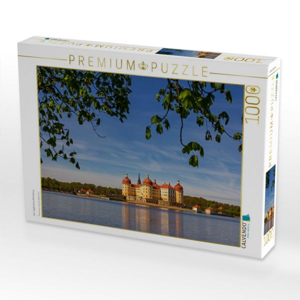 Produktbild: CALVENDO Puzzle Das Jagdschloss Moritzburg | 1000 Teile Lege-Gr&ouml;&szlig;e 64x48cm Foto-Puzzle f&uuml;r gl&uuml;ckliche Stunden