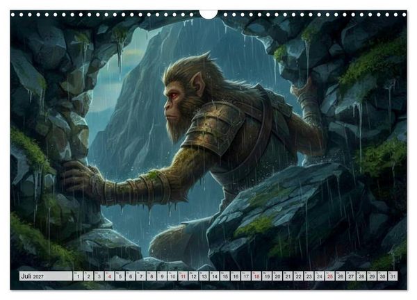 Produktbild: Sun Wukong - Die Reise des Affenk&ouml;nigs (Wandkalender 2027 DIN A3 quer), CALVENDO Monatskalender