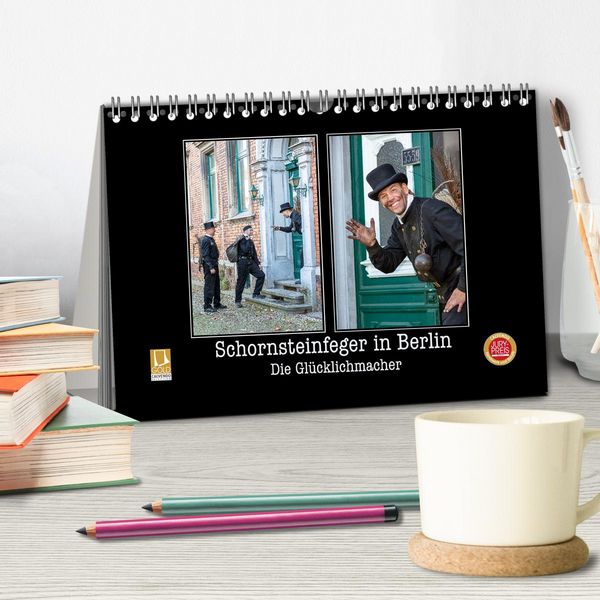 Produktbild: Schornsteinfeger in Berlin - Die Gl&uuml;cklichmacher (Tischkalender 2026 DIN A5 quer), CALVENDO Monatskalender