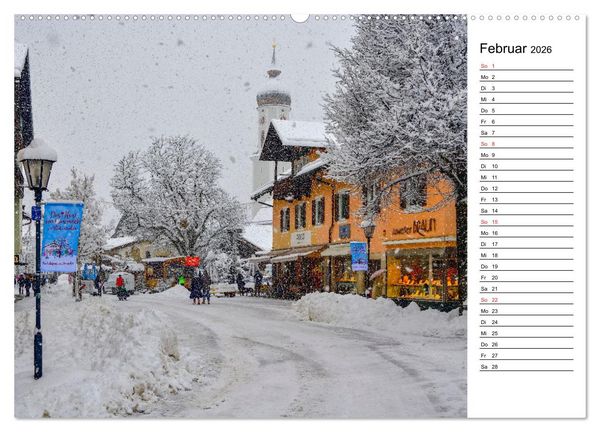 Produktbild: Garmisch-Partenkirchen - Bayerischer Charme im Werdenfelser Land (Wandkalender 2026 DIN A2 quer), CALVENDO Monatskalender