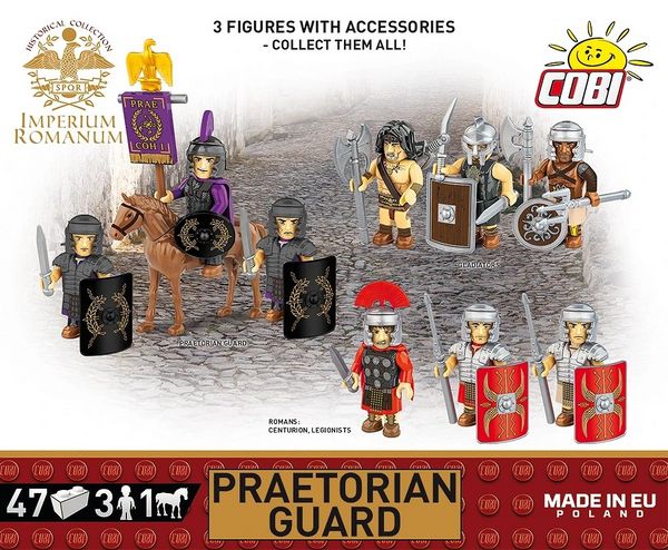 Produktbild: COBI Imperium Romanum 20072 - Praetorian Guard, 4 Spielfiguren, Bausatz 47 Klemmbausteine