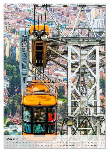 Produktbild: Nervenkitzel Seilbahn (hochwertiger Premium Wandkalender 2026 DIN A2 hoch), Kunstdruck in Hochglanz