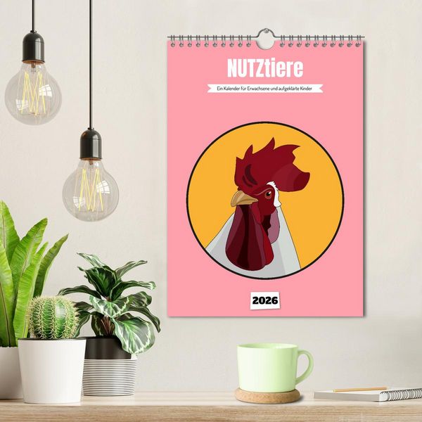 Produktbild: NUTZtiere, Ein Kalender f&uuml;r Erwachsene und aufgekl&auml;rte Kinder (Wandkalender 2026 DIN A4 hoch), CALVENDO Monatskalender