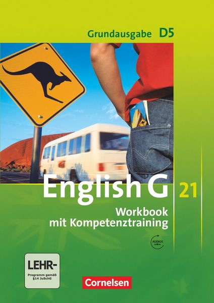 Produktbild: English G 21. Grundausgabe D 5. Workbook mit Audio online