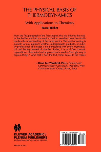 Produktbild: The Physical Basis of Thermodynamics