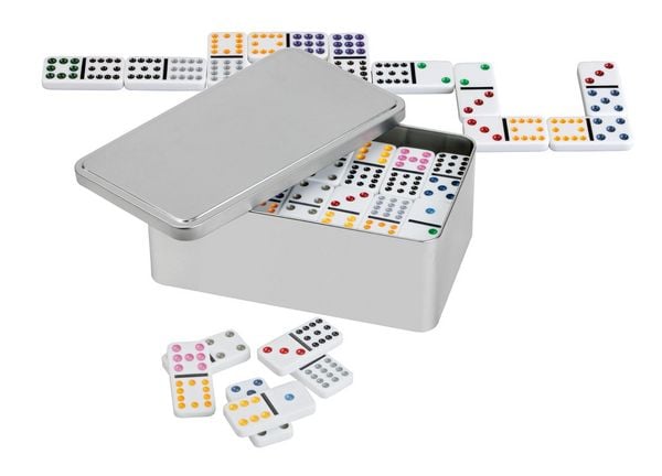 Produktbild: Domino, Doppel 12, in Metallbox