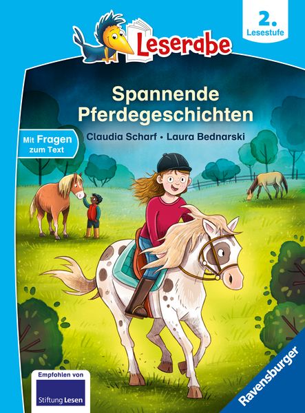 Produktbild: Leserabe 2. Lesestufe - Spannende Pferdegeschichten