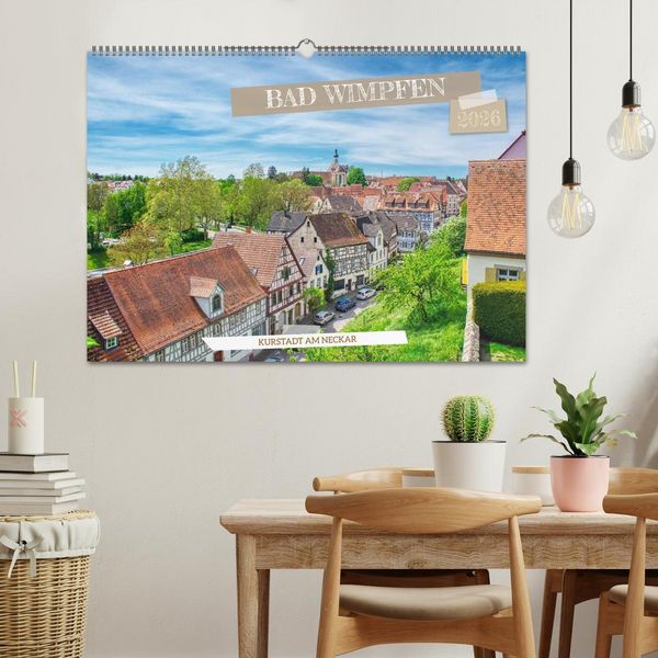 Produktbild: Bad Wimpfen - Kurstadt am Neckar (Wandkalender 2026 DIN A2 quer), CALVENDO Monatskalender