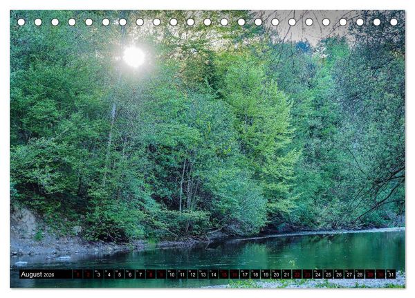 Produktbild: Ausflugsziele rund um Isny (Tischkalender 2026 DIN A5 quer), CALVENDO Monatskalender