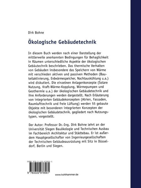 Produktbild: &Ouml;kologische Geb&auml;udetechnik