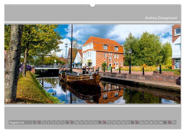 Produktbild: Papenburg-Panorama (hochwertiger Premium Wandkalender 2026 DIN A2 quer), Kunstdruck in Hochglanz