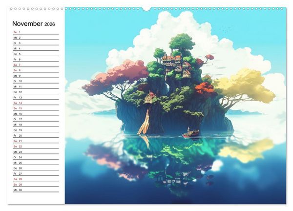 Produktbild: Anime Traumwelten (Wandkalender 2026 DIN A2 quer), CALVENDO Monatskalender