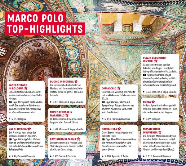 Produktbild: MARCO POLO Reisef&uuml;hrer Emilia-Romagna, Bologna, Parma, Ravenna
