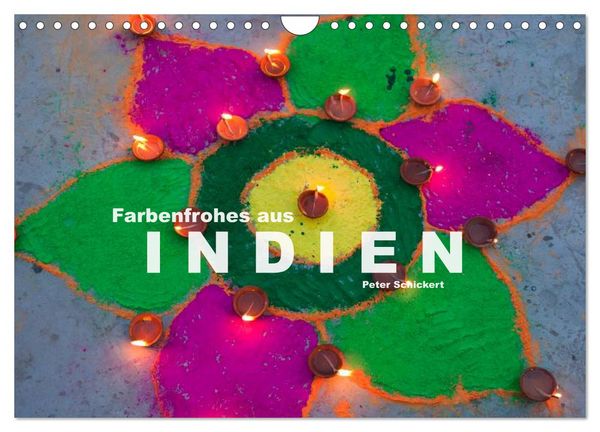 Produktbild: Farbenfrohes aus Indien (Wandkalender 2026 DIN A4 quer), CALVENDO Monatskalender