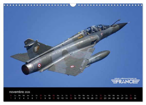 Produktbild: G&eacute;nie a&eacute;ronautique de France (Calendrier mural 2026 DIN A3 vertical), CALVENDO calendrier mensuel