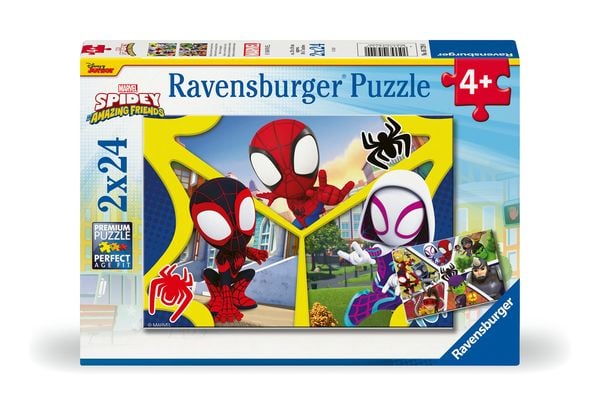 Produktbild: Kinderpuzzle 2x24 Teile - Spider-Man - Spidey und seine Super-Freunde