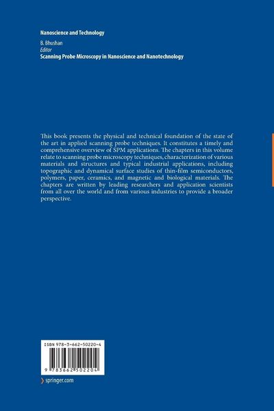 Produktbild: Scanning Probe Microscopy in Nanoscience and Nanotechnology