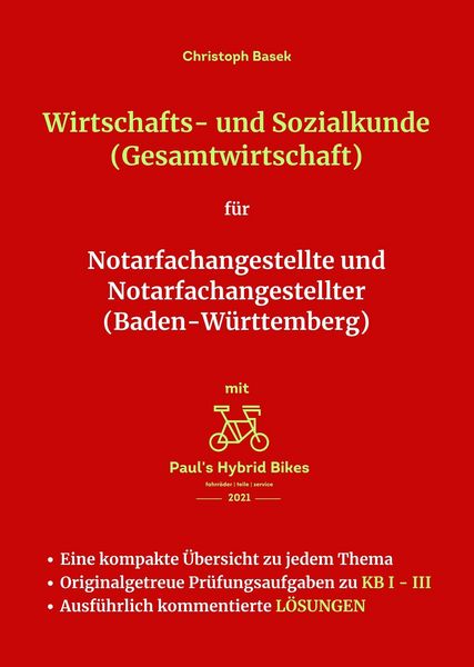 Produktbild: Wirtschafts- und Sozialkunde (Gesamtwirtschaft) f&uuml;r Notarfachangestellte und Notarfachangestellter (Baden-W&uuml;rttemberg)