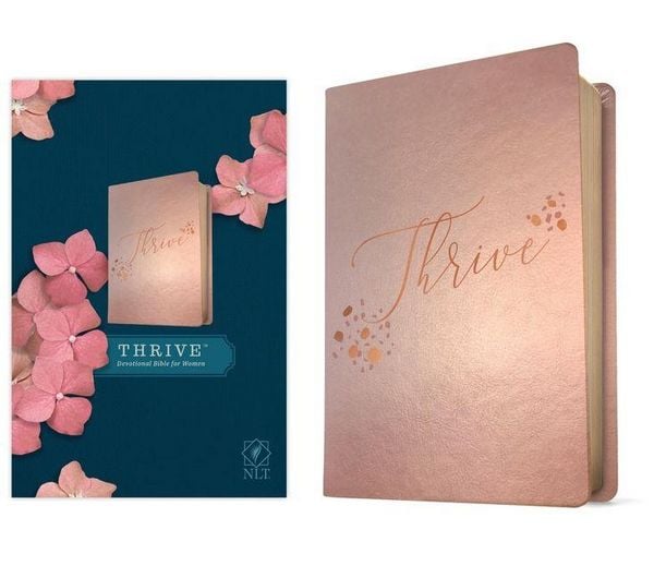 Produktbild: NLT Thrive Devotional Bible for Women (Leatherlike, Rose Metallic )