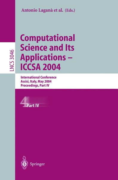 Produktbild: Computational Science and Its Applications - ICCSA 2004