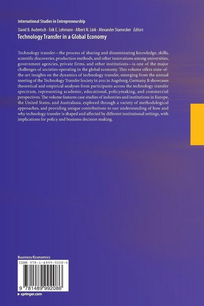Produktbild: Technology Transfer in a Global Economy