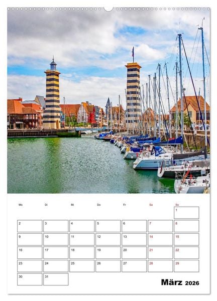 Produktbild: Normandie - Reiseplaner (hochwertiger Premium Wandkalender 2026 DIN A2 hoch), Kunstdruck in Hochglanz