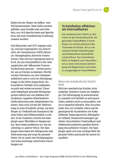 Produktbild: Scheinfasten - das 5-Tage-Programm