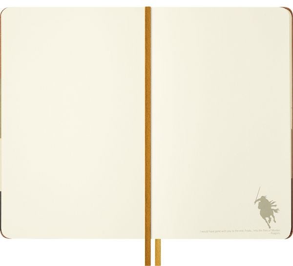 Produktbild: Moleskine Der Herr der Ringe Notizbuch Frodo Sam limitierte Ausgabe, L/A5, blanko, fester Einband