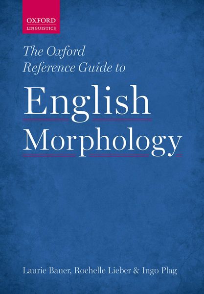 Produktbild: The Oxford Reference Guide to English Morphology