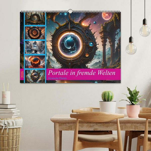 Produktbild: Portale in fremde Welten - Mystische Pforten (Wandkalender 2026 DIN A2 quer), CALVENDO Monatskalender