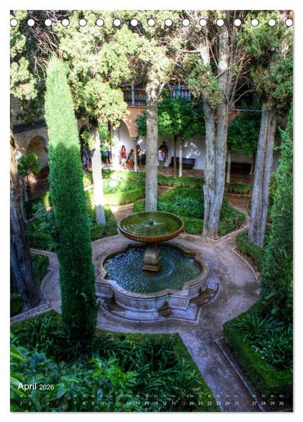Produktbild: Die Alhambra (Tischkalender 2026 DIN A5 hoch), CALVENDO Monatskalender
