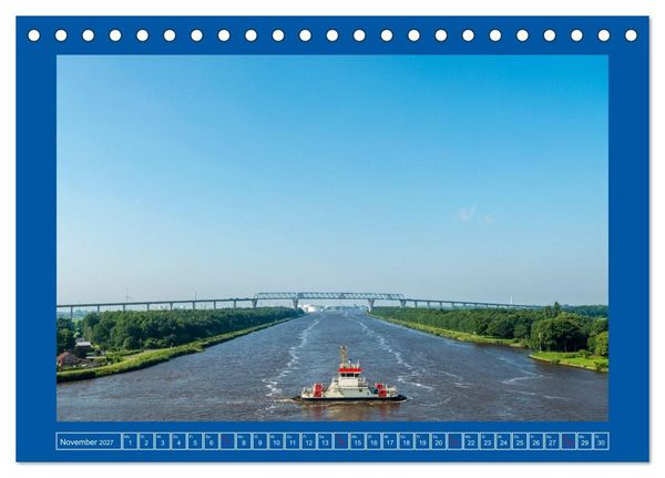 Produktbild: Unterwegs auf dem Nord-Ostsee-Kanal (Tischkalender 2027 DIN A5 quer), CALVENDO Monatskalender
