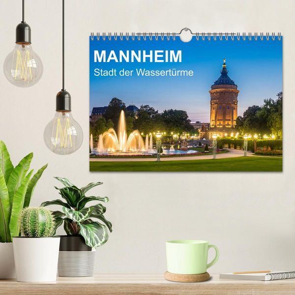 Produktbild: Mannheim - Stadt der Wassert&uuml;rme (Wandkalender 2026 DIN A4 quer), CALVENDO Monatskalender
